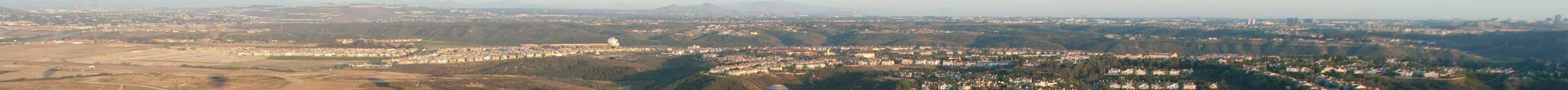 Santa Ana in a panorama
