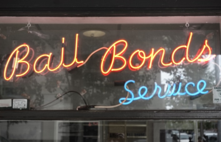 “Bail Bonds Service” neon sign | Bail Hotline