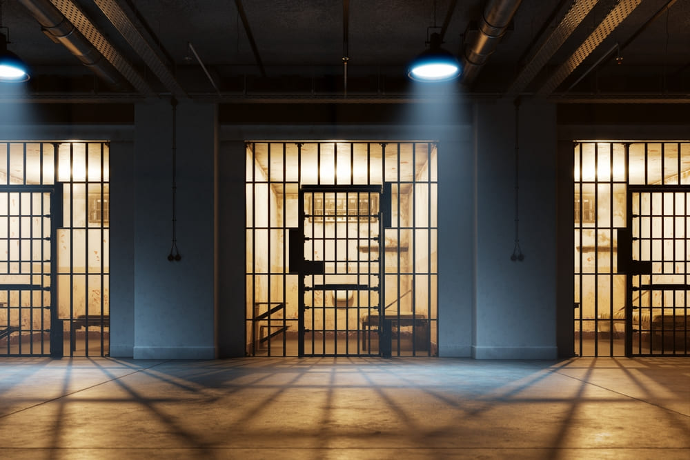 Views of a jail cell 